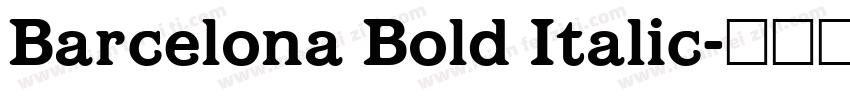 Barcelona Bold Italic字体转换